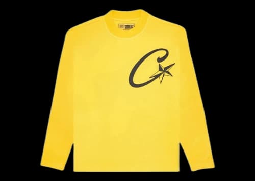 Corteiz C Starz Waffle L/S T-shirt Yellow