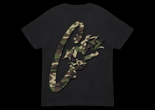 Corteiz Camo Gunslinger T-shirt Black/Camo