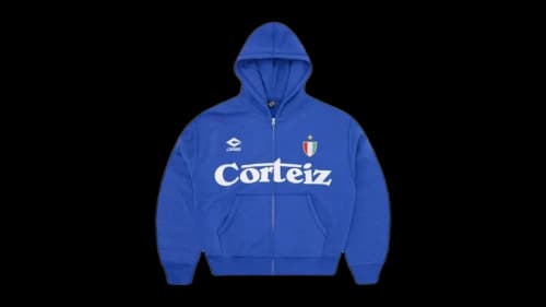 Corteiz Ghini Zip Hoodie Royal Blue