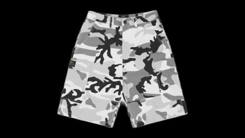 Corteiz Guerillaz Cargo Short Arctic Camo