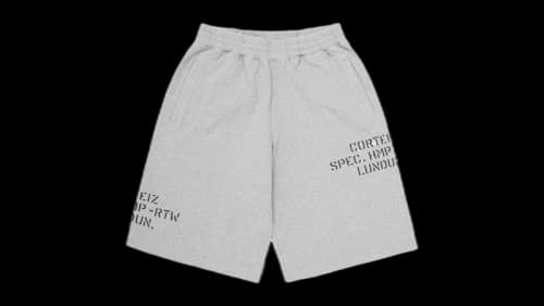 Corteiz HMP Stencil Sweatshort Heather Grey