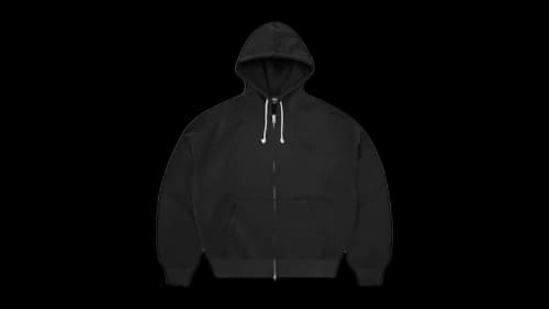 Corteiz Island Knockout Zip Hoodie Black