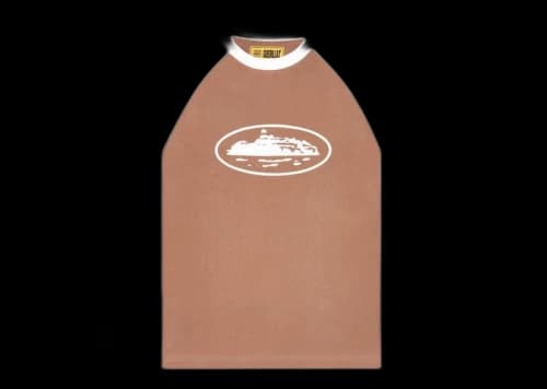 Corteiz Mens Raglan L/S T-shirt Brown