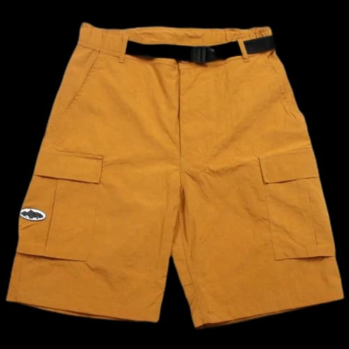 Corteiz Nylon Cargo Shorts Burnt Orange