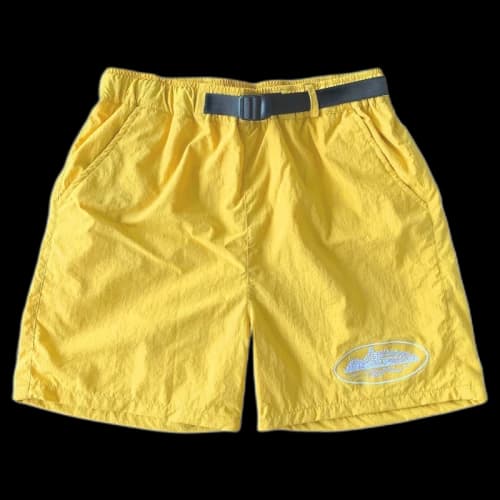 Corteiz Nylon Litework Shorts Sulphur
