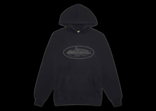 Corteiz OG Alcatraz Hoodie Triple Black