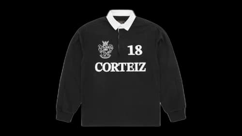 Corteiz Panelled Rugby Black
