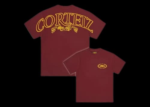 Corteiz Royale Heavyweight Tee Burgundy