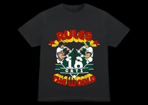 Corteiz Rtw Baseball T-Shirt Black