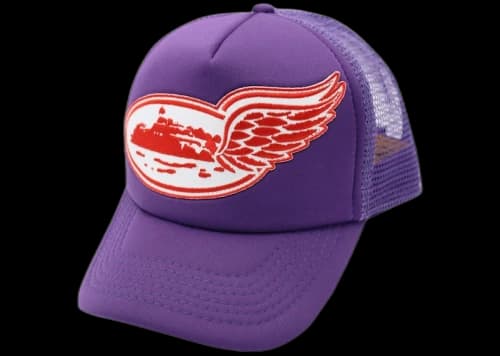 Corteiz Wing Alcatraz Trucker Hat Purple