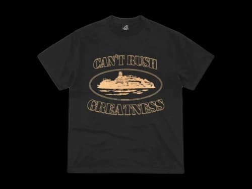 Corteiz x Central Cee Can't Rush Greatness Tee Black