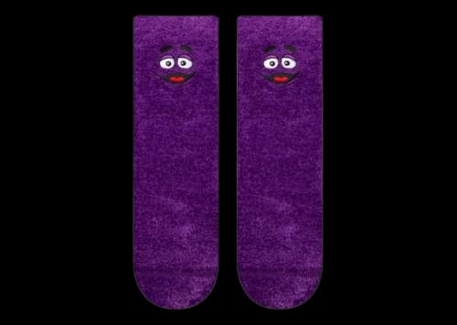 Crocs x McDonald's Grimace Socks Purple