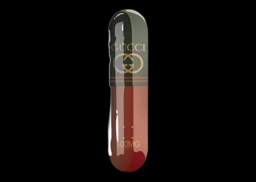 Denial Designer Drugs Gucci Skateboard Deck Multi
