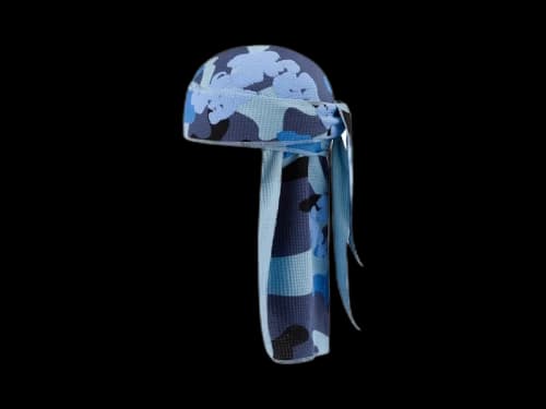Denim Tears Cotton Wreath Durag Blue Camo