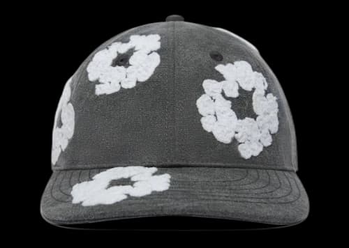 Denim Tears Cotton Wreath Dyed Cap Charcoal