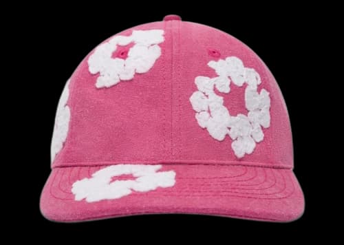 Denim Tears Cotton Wreath Dyed Cap Pink