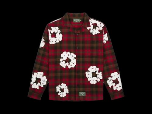 Denim Tears Cotton Wreath Pajama Shirt Red