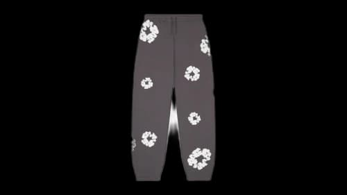 Denim Tears Cotton Wreath Sweatpants Charcoal