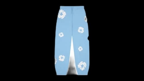 Denim Tears Cotton Wreath Sweatpants Light Blue