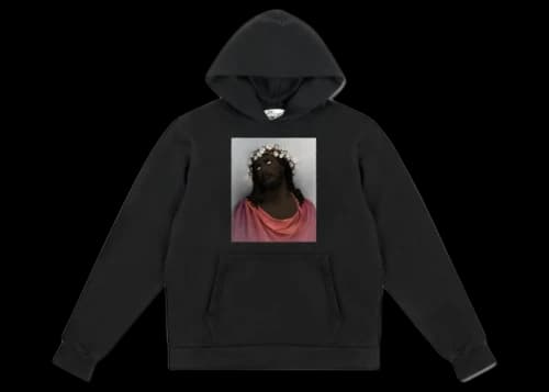 Denim Tears Crown Made of Cotton Hoodie Black