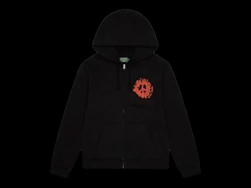 Denim Tears Denim University Zip Hoodie Black/Red
