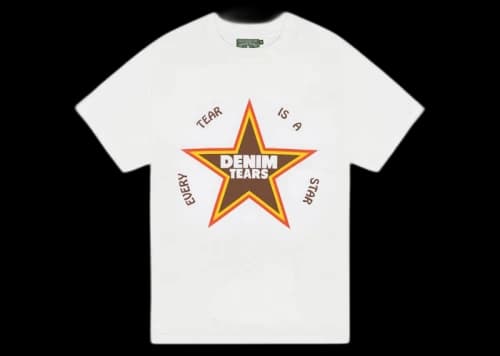 Denim Tears Every Tear Is A Star Tee White
