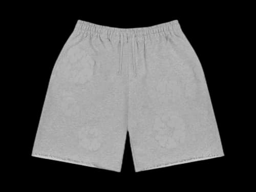 Denim Tears Mono Cotton Wreath Shorts Grey