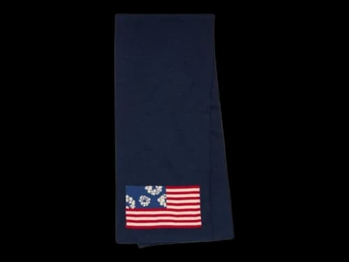 Denim Tears Pan-African Wreath Flag Scarf Navy