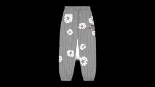 Denim Tears Pinstripe Wreath Sweatpant Grey