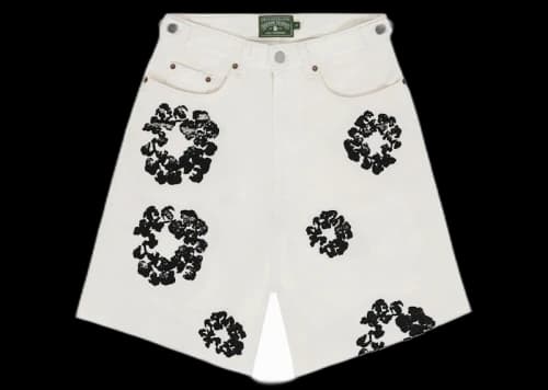 Denim Tears The Cotton Wreath Jean Short White