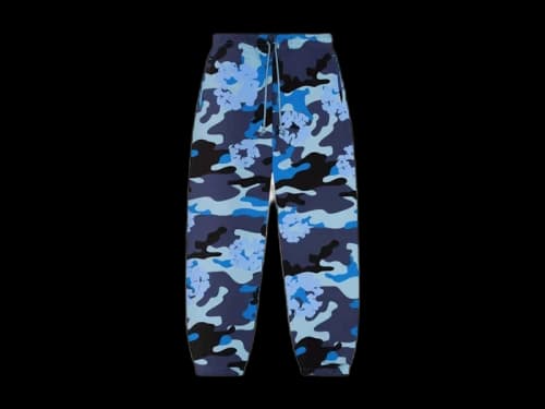 Denim Tears The Cotton Wreath Sweatpant Blue Camo