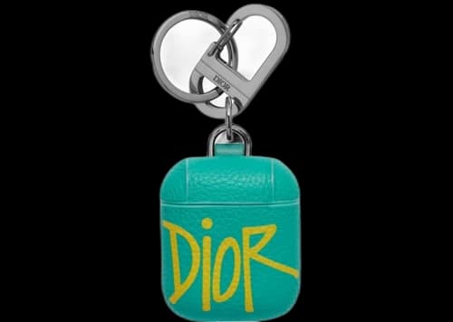 Dior And Shawn Airpods Case Green/Yellow