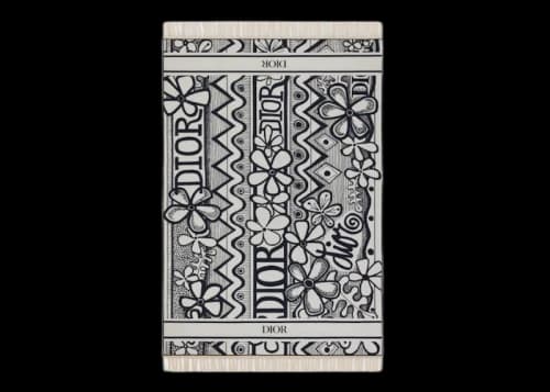 Dior And Shawn Beach Towel Navy/White