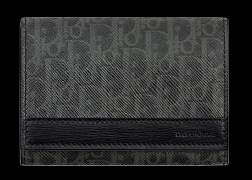 Dior Card Holder Oblique Black/Grey