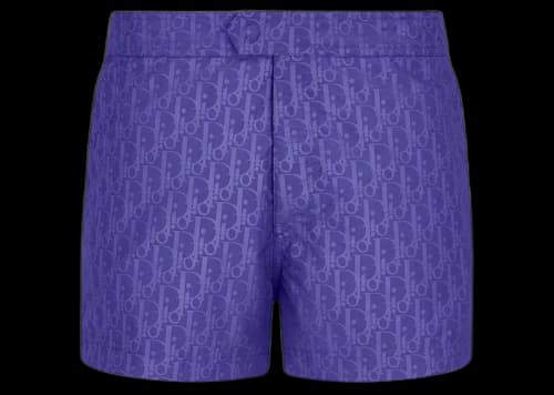 Dior Oblique Short Swim Shorts Bleu