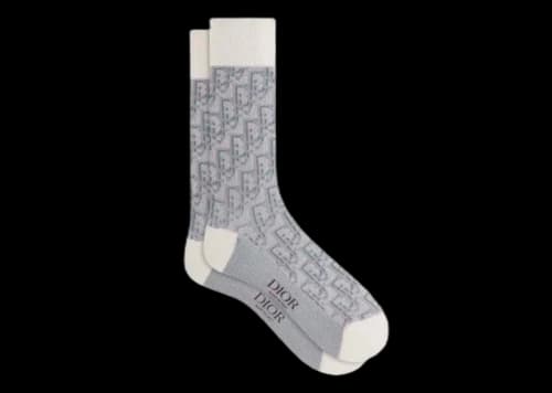 Dior Oblique Socks White/Silver