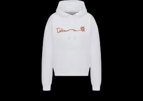 Dior x Cactus Jack Oversized Hoodie White