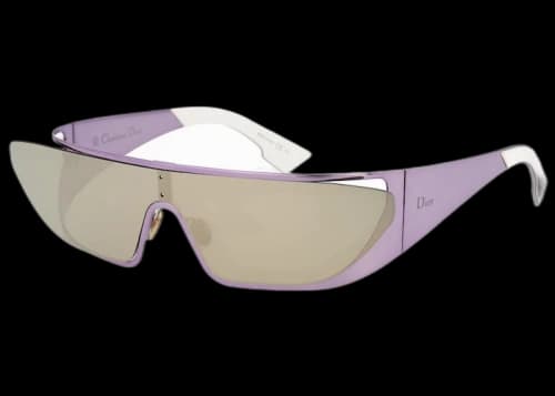 Dior Purple Dior x Rihanna Rectangular Frame Sunglasses Purple