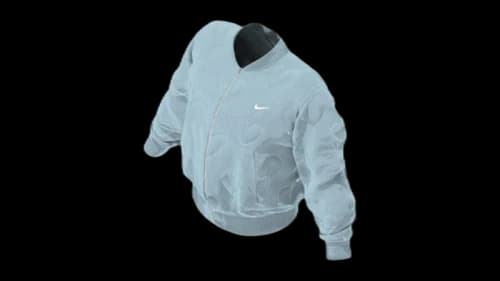 Drake Certified Lover Boy Heart Puffer Jacket Blue