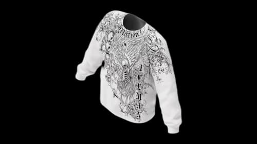 Drake Iceman x Affliction L/S Shirt White