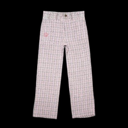 drew house boucle relaxed fit chino pink