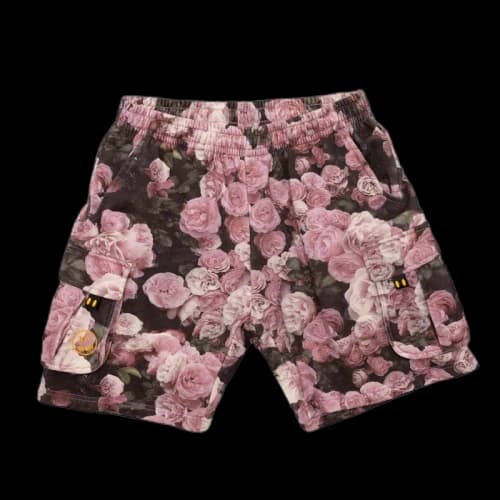 drew house cargo sweatshort roses