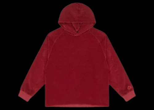 drew house corduroy hoodie burgundy