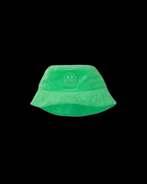 drew house mascot corduroy bucket hat green