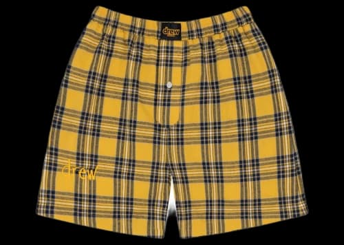 drew house scribble long boxer short core plaid