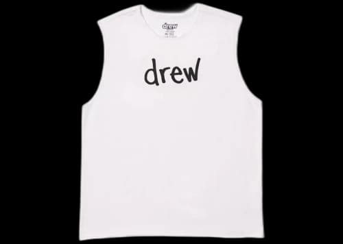 drew house scribble mascot sleveless tee white