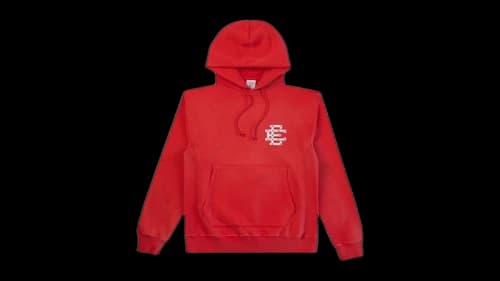 Eric Emanuel EE Basic/Core Studded Hoodie Red