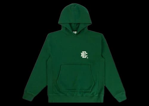 Eric Emanuel EE Basic Hoodie Green/White