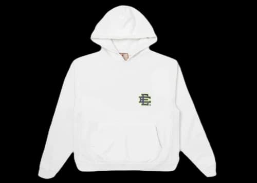 Eric Emanuel EE Basic Hoodie White/Green