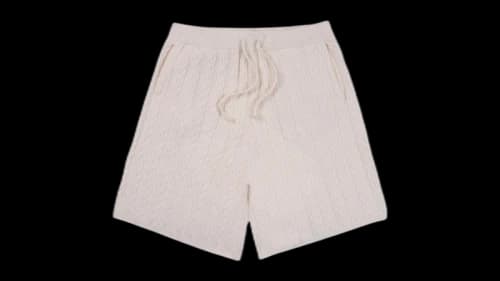Eric Emanuel EE Cable Knit Short Ivory/Ivory